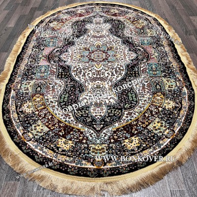 Турецкий овальный ковер в гостиную арт 28769