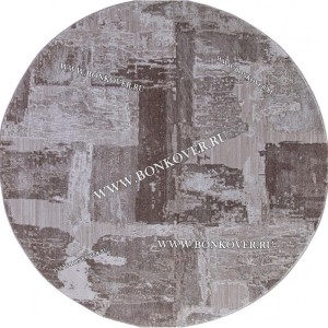 Турецкий Ковер Для Гостиной Дизайн 06 Бежево-Коричневый Круг