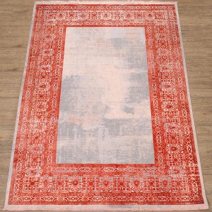 Ковер Art deco 3035A CREAM2 / ORANGE_2